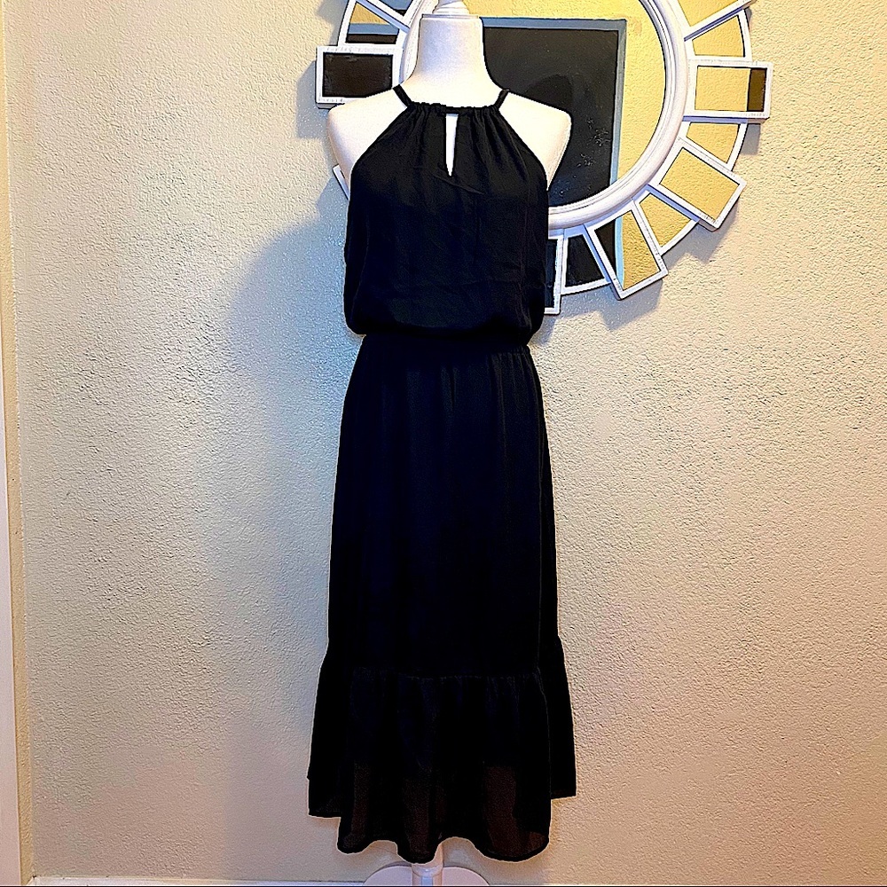 Gibson Halter Midi Dress M NWOT
